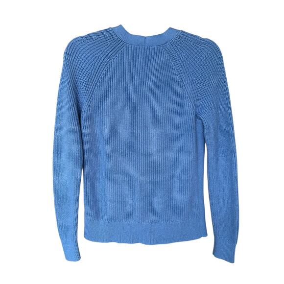 Talbots Women's Cerulean Blue Knit V-Neck Cardigan Sweater Size XS - Picture 5 of 5